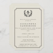 Cream Doctor of Osteopathic Medicine Abschluss Einladung (Vorne/Hinten)