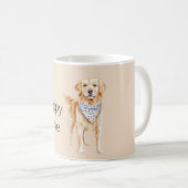 Cream Dog Welpenliebe Kaffeetasse (VorderseiteRechts)