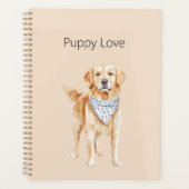Cream Dog Welpenliebe Planer (Vorderseite)