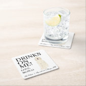 Cream Doodle Dog Wedding Rechteckiger Pappuntersetzer (Vor Ort)