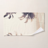 Cream Dream Palm Trees & Lights Beachy Glam Badhandtuch Set (Handtuch)