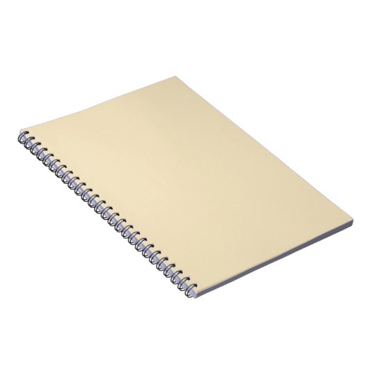 Cream Ecru Beige Notebook Notizblock (Rechte Seite)