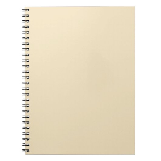 Cream Ecru Beige Notebook Notizblock (Vorderseite)
