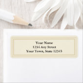 Cream & Ecru-Rücksendeadresse (Insitu)