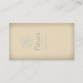 Cream Ecru Visitenkarte mit Rose