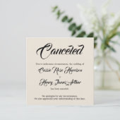 Cream Elaborate Cancale Wedding Ankündigung (Stehend Vorderseite)