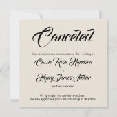 Cream Elaborate Cancale Wedding Ankündigung (Vorderseite)