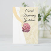 Cream Elegant Wedding Gown Sicherheitsmaßnahmen Begleitkarte (Stehend Vorderseite)