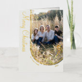 Cream Eleganter Minimalistischer Weihnachtsbogen g (Vorderseite)