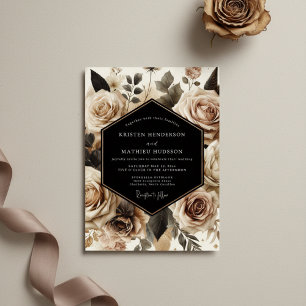 Cream Ethereal Blossom Hochzeit Einladung