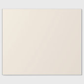 Cream Festive Christmas Solid Color Geschenkpapier (Flach)