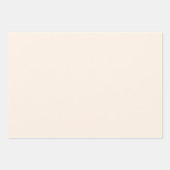 Cream Festive Christmas Solid Color Geschenkpapier Set (Vorderseite 3)