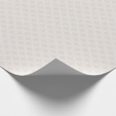 Cream Fleur-de-Lis Geschenkpapier (Ecke)
