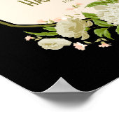Cream Floral Happy Mother Day Sign Poster (Ecke)