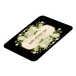 Cream Floral Happy Mother's Day Magnet