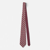 Cream Floral Neck Tie Krawatte (Vorderseite)
