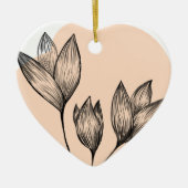 Cream Floral Ornament (Vorne)