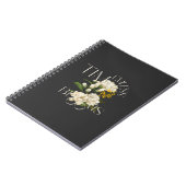 Cream Floral Timeless Blooms Spiral Foto Notebook Notizblock (Linke Seite)