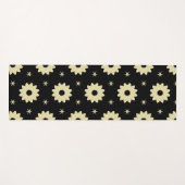 Cream Floral  Yogamatte (Vorderseite (Horizontal))