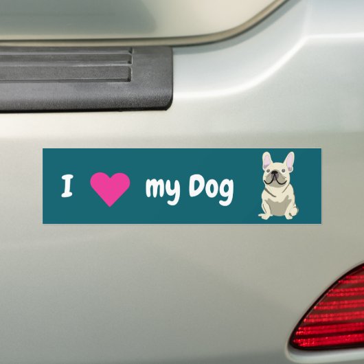 Cream French Bulldog Autoaufkleber (Auf Auto)