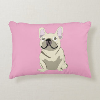 Cream French Bulldog Dekokissen