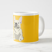 Cream French Bulldog Jumbo-Tasse (Vorderseite Rechts)