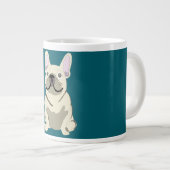 Cream French Bulldog Jumbo-Tasse (Vorderseite Rechts)
