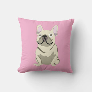 Cream French Bulldog Kissen