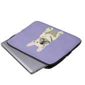 Cream French Bulldog,  Laptopschutzhülle (Vorne Knopf)