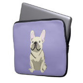 Cream French Bulldog,  Laptopschutzhülle (Vorderseite Links)