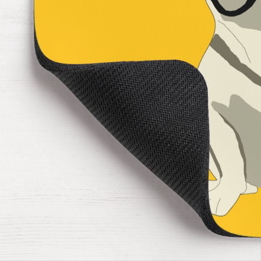 Cream French Bulldog, Mousepad (Ecke)