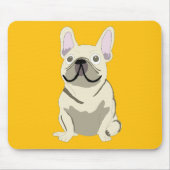 Cream French Bulldog, Mousepad (Vorne)