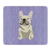 Cream French Bulldog,  Schneidebrett (Vorderseite)