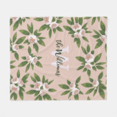 Cream Garden Harmonie Fleecedecke (Vorderseite (Horizontal))