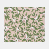 Cream Garden Harmonie Grosses Fleecedecke (Vorderseite (Horizontal))