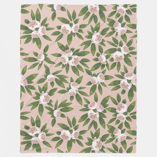 Cream Garden Harmonie Grosses Fleecedecke (Vorderseite)