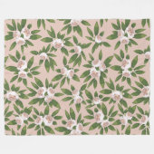 Cream Garden Harmonie Grosses Fleecedecke (Vorderseite (Horizontal))