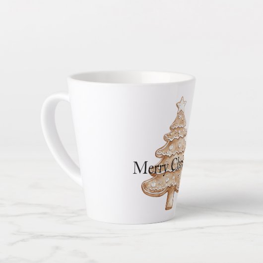 Cream Gingerbread Christmas Tree Milchtasse (Linke Ecke)