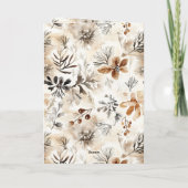 Cream Gingerbread Christmas Tree with Star Karte (Rückseite)