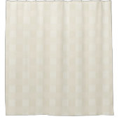 Cream Gingham Kariert Pattern Elegant Duschvorhang (Vorderseite)
