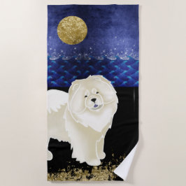 Cream Gingko das Strandtuch von Chow