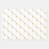 Cream Giraffe       Geschenkpapier Set (Vorderseite 2)