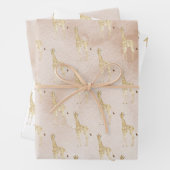 Cream Giraffe       Geschenkpapier Set (Beispiel)