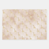 Cream Giraffe       Geschenkpapier Set (Vorderseite)