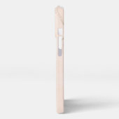Cream Glitzer Marmor iPhone Hülle (Linke Seite)