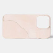 Cream Glitzer Marmor iPhone Hülle (Rückseite (Horizontal))