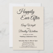 Cream glücklicherweise immer nach einfachem, elega einladung (Vorderseite)