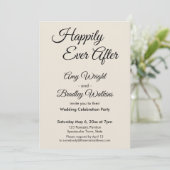 Cream glücklicherweise immer nach einfachem, elega einladung (Stehend Vorderseite)