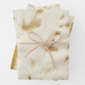 Cream Gold Cowhide Geschenkpapier Set (Beispiel)