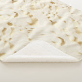 Cream Gold Cowhide Sherpadecke (3/4)